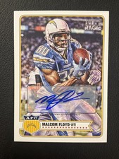 2012 Topps Magic #176 Malcom Floyd Autographs San Diego Chargers