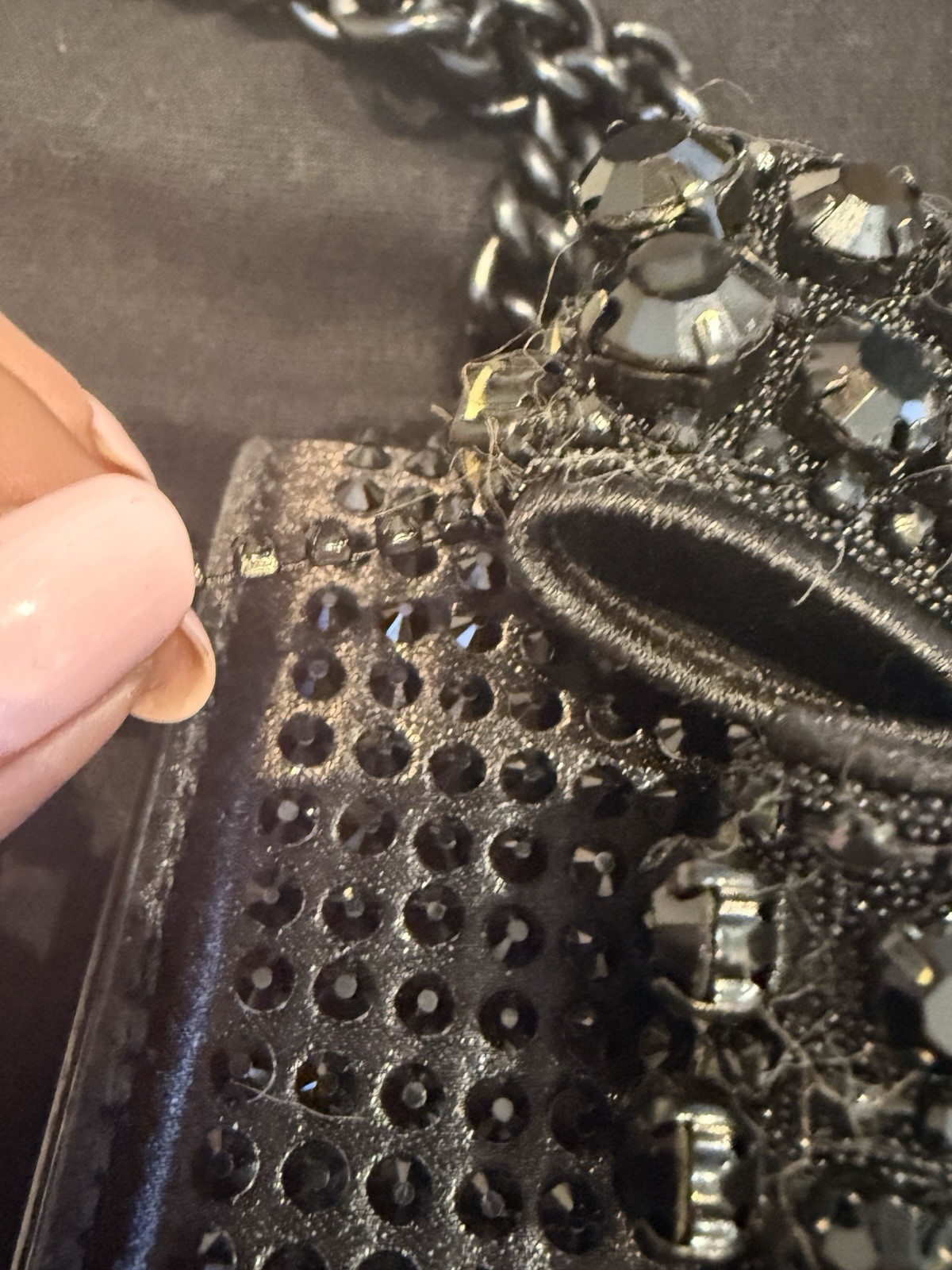 Kurt Geiger Bow Shoreditch Bag Black Satin RRP £299 image 6