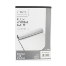Paquete de 5 tabletas de escritura de hidromiel, 6 pulgadas X 9 pulgadas, 100 hojas, lisas