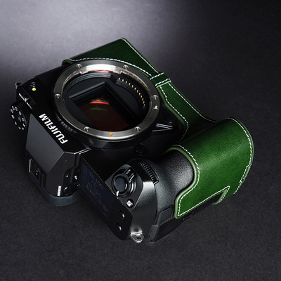 Leather Camera Bag Case Protect Cover Strap For Fuji GFX100S GFX100Sii GFX50Sii