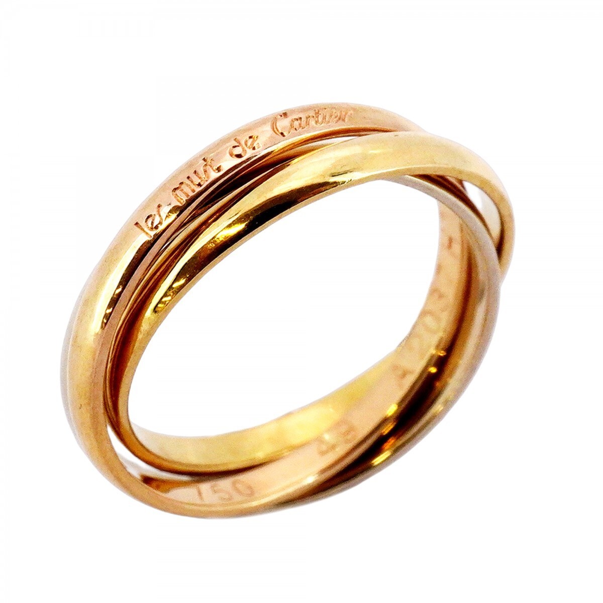 Cartier Trinity Ring in 18K White, Yellow, or Pink Gold Size 49