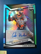 2023 Panini Elite Edition Cade Hunter #153 Cincinatti Reds AUTO