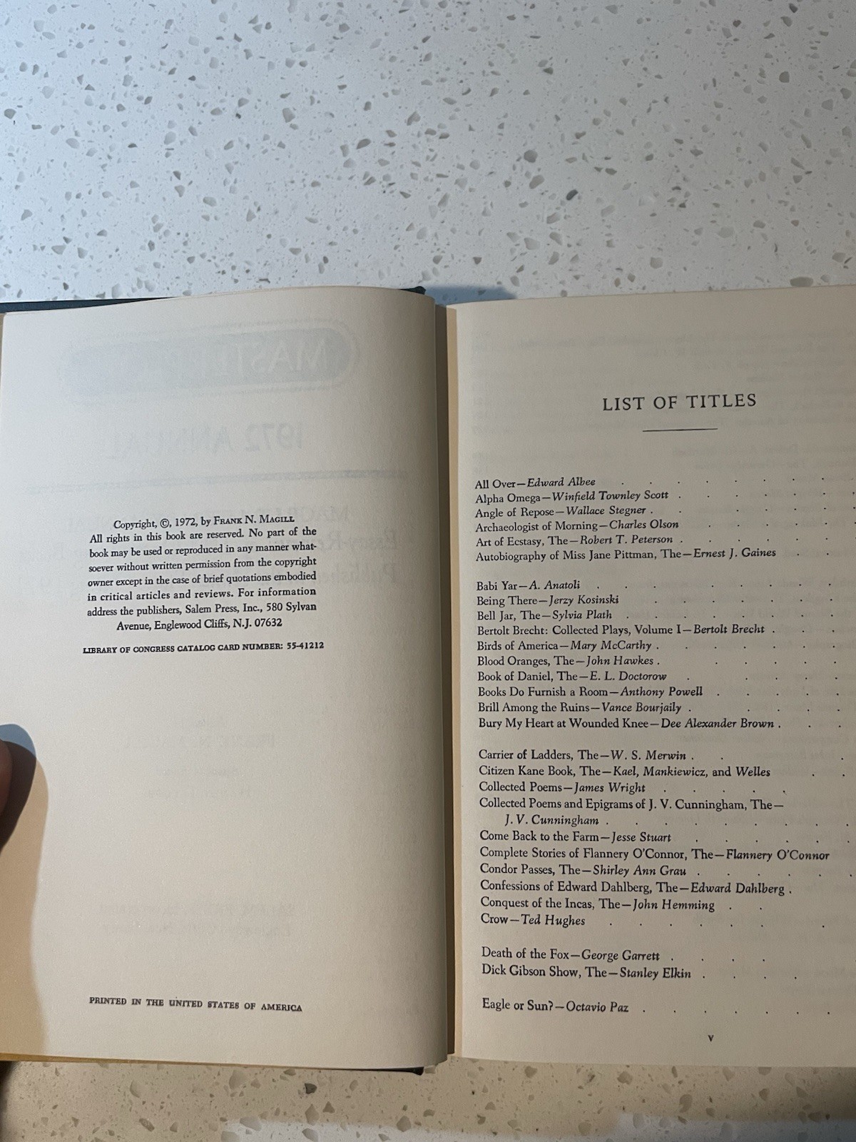 The Literary Classics Deluxe Edition Masterplots 1972-3 Magill’s Literary Annual