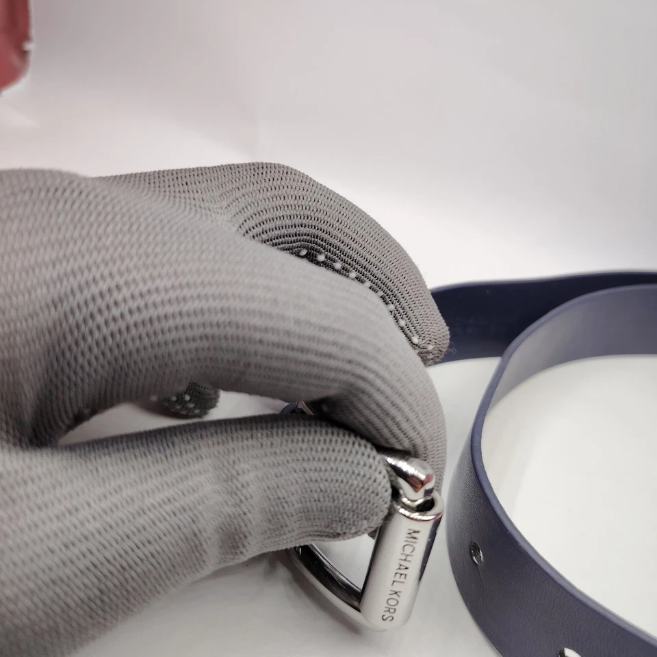 Cinturón Michael Kors Azul Talla XXS Excelente Estado Como Nuevo - Imagen 2 de 4