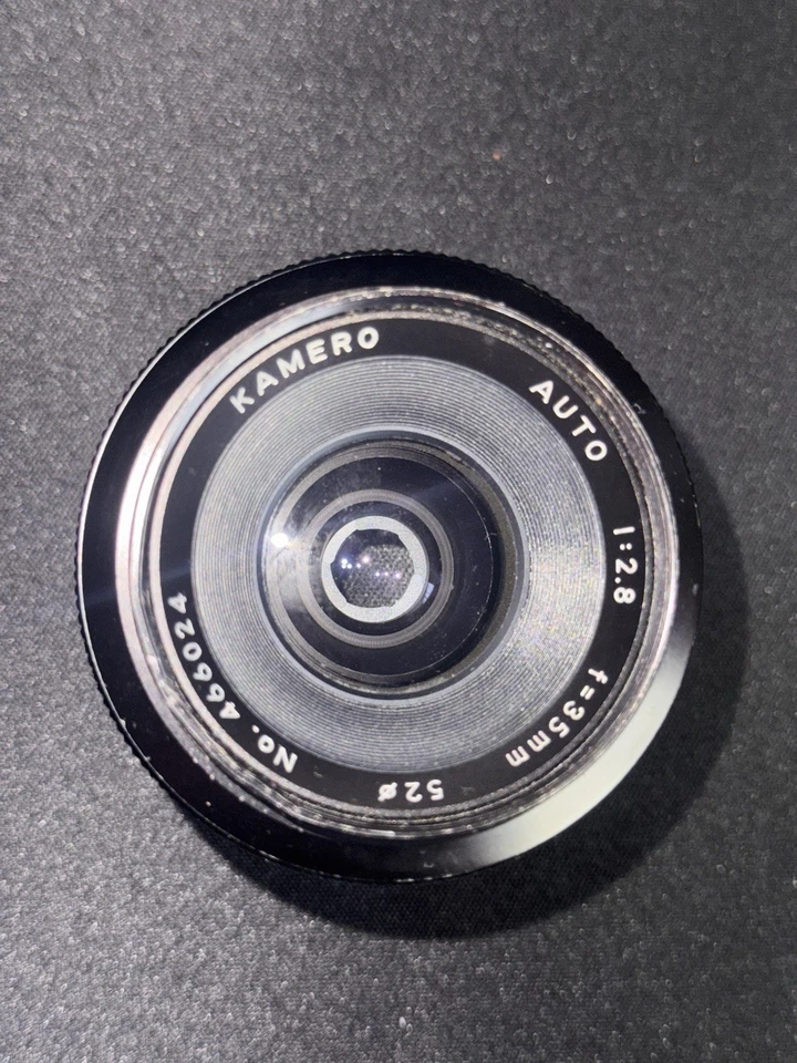 Lente vintage Kamero Auto MD 35 mm 1:2,8 hecha en Japón, ópticamente transparente y probada Foto 3 de 4