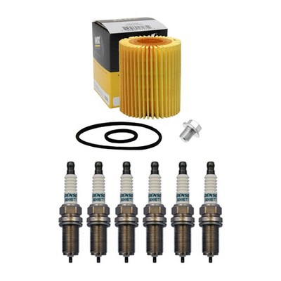 Wix Engine Oil Filter & Denso 6 Iridium TT Spark Plugs kit for FJ Cruiser 4L V6
