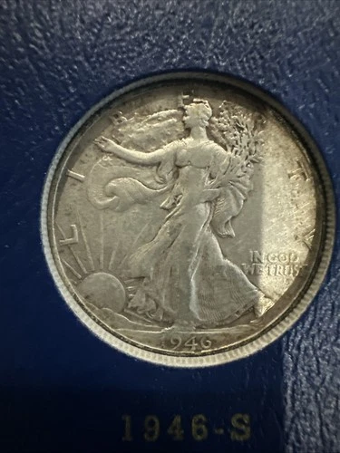 1946 S Liberty Walking Half Dollar AG About Good 90% Silver 50c US Coin