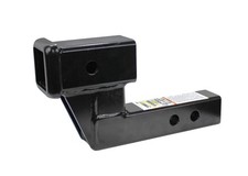MaxxHaul 50397 Trailer Hitch Riser 2 Receiver with 4 inch Rise/Drop, Black