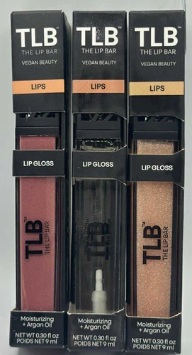 3PC The Lip Bar Lip Gloss SET ~ 0.30 FL OZ EACH ~ READ ~ FAST SHIPPING