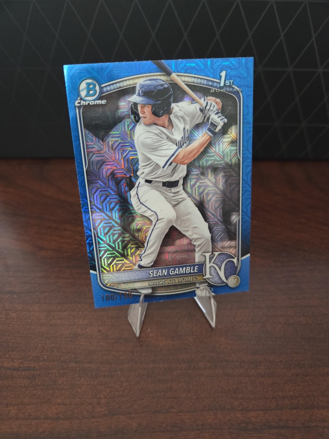 2025 Bowman Draft 1st Sean Gamble Mega Blue Mojo Refractor /150