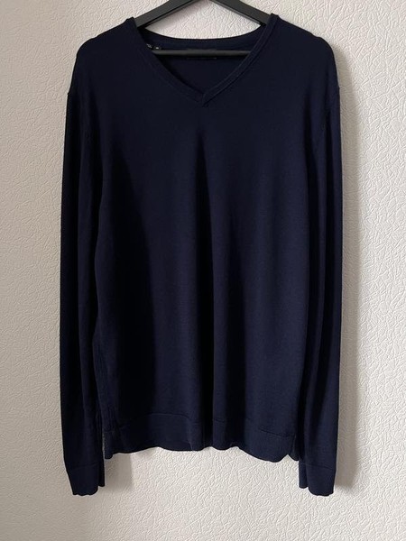 Men Selected Homme Sweater Navy Wool 40 / L