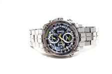 Bulova Precisionist Mens Chronograph Bracelet Watch 96b175 c877791S Silver Tone