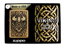 ZIPPO LIGHTER VIKING LIMITED-EDITION COLLECTIBLE LIGHTER BNIB +1st CLASS POSTAGE