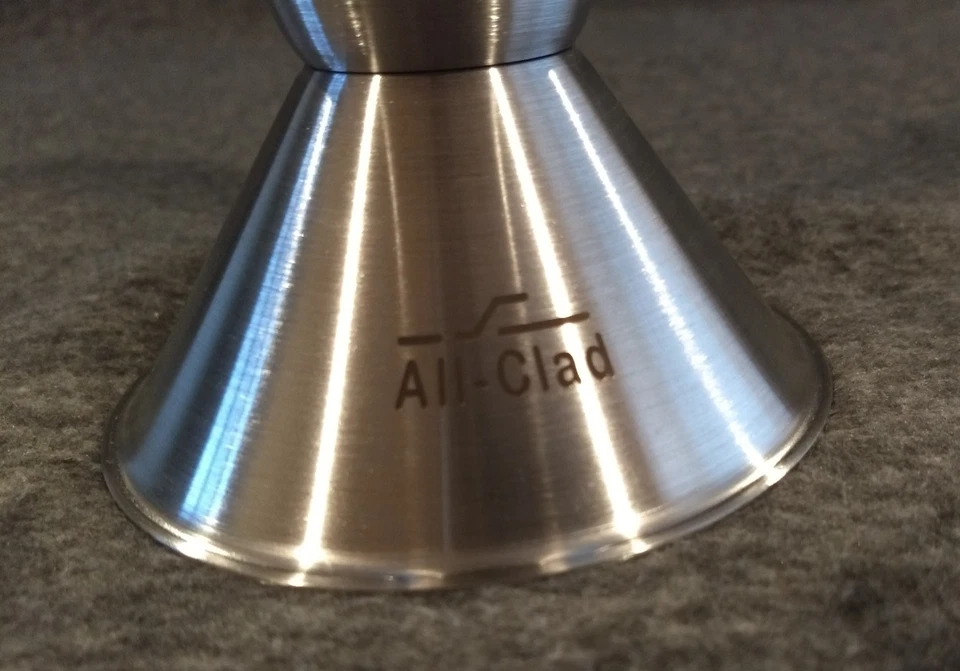 Vaso de medición de doble cara de acero inoxidable Jigger All-clad nuevo sin etiquetas Foto 3 de 4