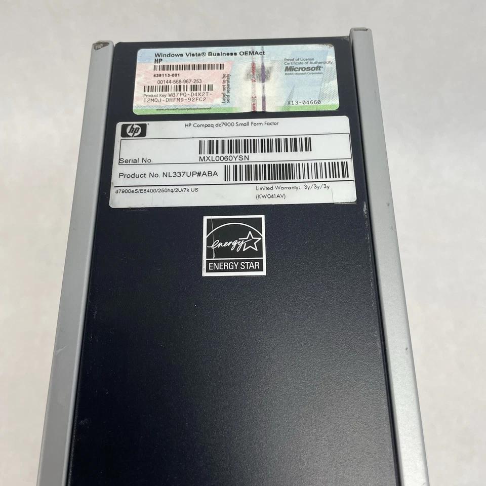 HP Compaq dc7900 MT Core 2 Duo Q8400 3.00 GHz 3 GB RAM No HDD No OS - Image 4 of 4