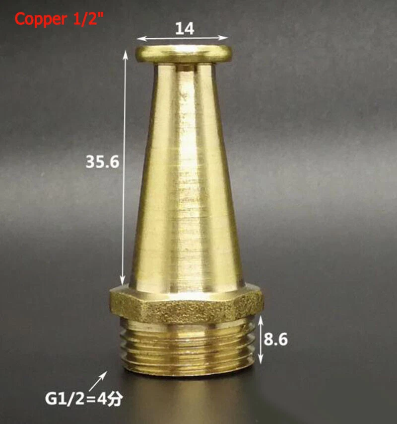 Boquilla de pulverización de 1/2" 3/4" nebulización rociador cabeza pistola jardín césped riego Foto 3 de 4