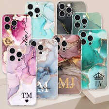 Marble Pattern Phone Case For Apple iPhone 14 15 16 Pro 11 8 XR 17e Custom Cover