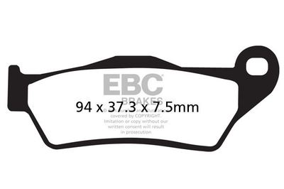 EBC Sintered FRONT Disc Brake Pads 1 Set 2011 to 2019 Fits HUSQVARNA TE125