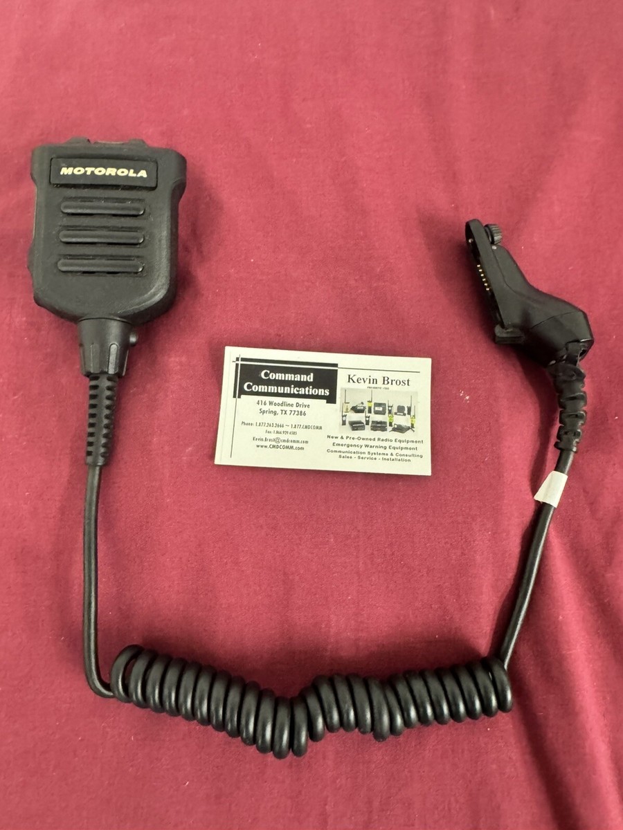 閉店セール特価！MOTOROLA XTS対応純正NMN6193Cマイク② Motorola NMN6193C XTS Noise Cancelling Remote Speaker