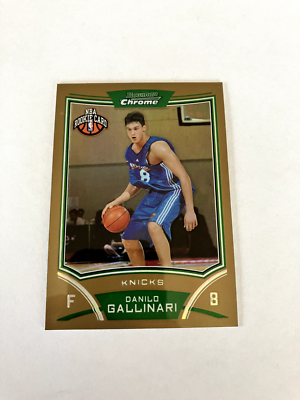 Danilo Gallinari 2008-09 Bowman Chrome Gold Refractor #116 Rookie 
