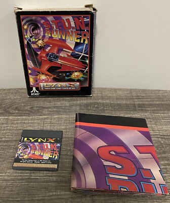 S.T.U.N. / STUN Runner - Atari Lynx - Complete In Box , Tested & Works