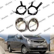 1 Set For Nissan NV200 Front Bumper Fog Lamp Cover Frame Cap