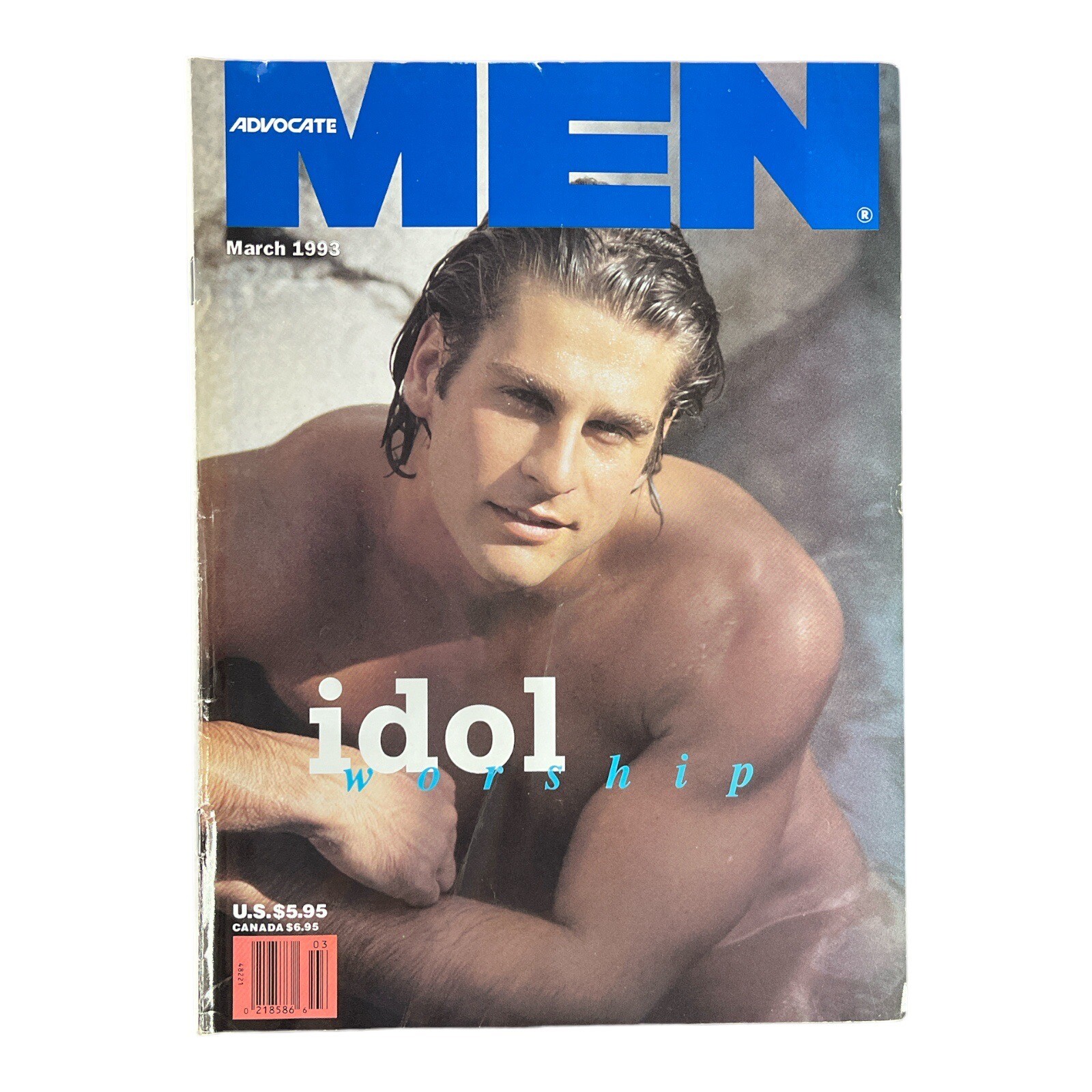 Vntg Advocate Men March 1993 Ryan Idol Worship Adult Gay Male Photo Magazine