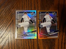 2 Bob Lemon 2023 Donruss Baseball #215 Career Stat Line 173/207 + ORANGE FOIL SP