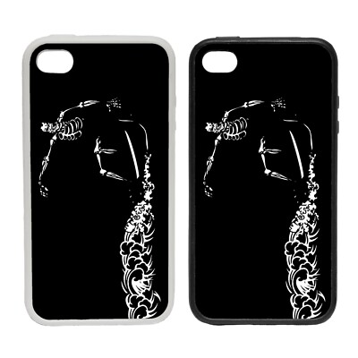Printed Rubber Clip Phone Case Cover iPhone Surfing Skeleton Cool Gift 