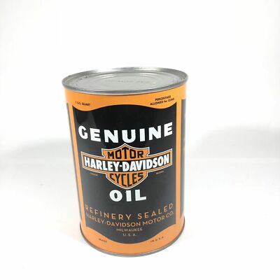 ビンテージ　ハーレー　OIL HARLEY-DAVIDSON ホーローカップ Amazon.com: Harley-Davidson Oil Can Bar & Shield Logo 18 oz