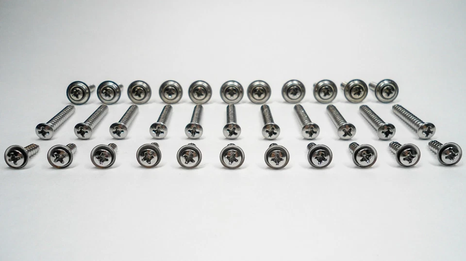 (91 piezas) ¡8 DIFERENTES TIPOS DE TORNILLOS! PARA CAMIÓN CHEVY CADILLAC ETC de la vieja escuela Foto 2 de 4