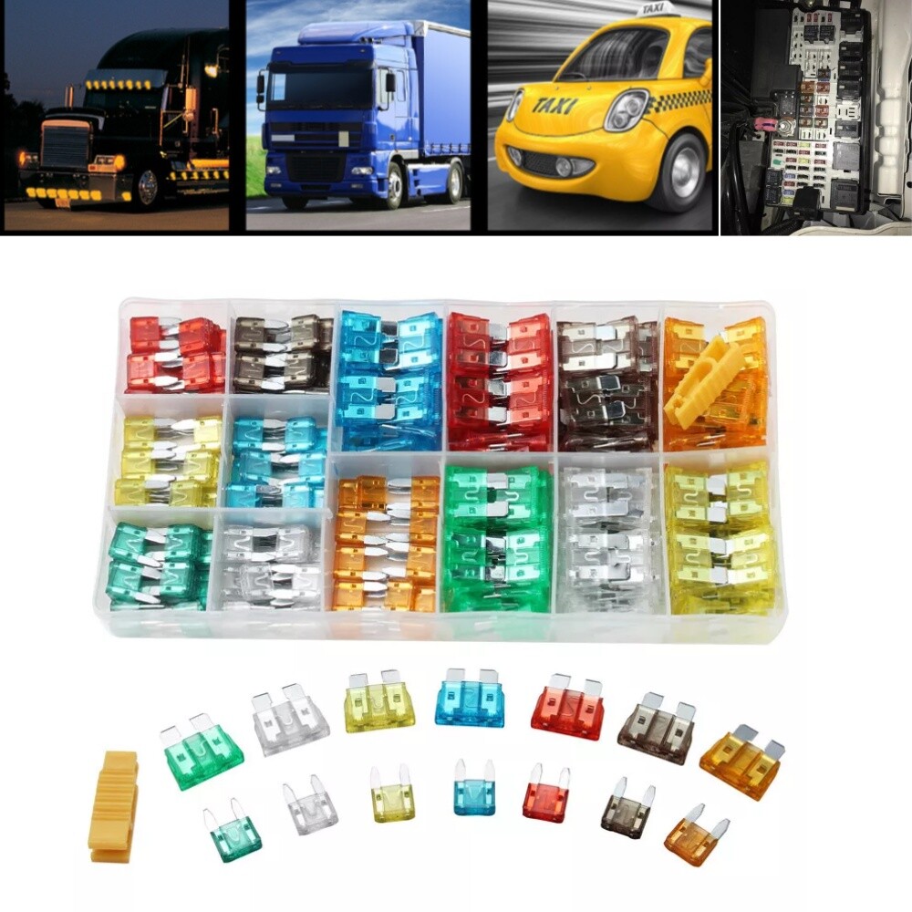 220pcs Car Blade Fuse Box Assortment Fuses Fit For Truck RV Boat ...