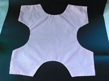 Vintage Handmade Pink Gingham Bread Roll Basket Cover Liner Cottage Farmhouse