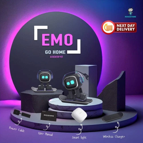Emo AI-Powered Desktop Companion Robot - Interactive Smart Toy with Emotions