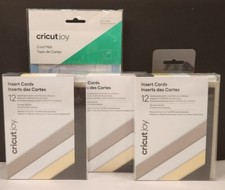 Cricut Joy NATURALS SAMPLER Insert Cards Lot of 3 Packages PLUS Joy Card Mat NIP