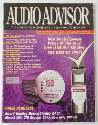 Audio Advisor Catalog #BC97~Best Of 1997~Audiophile Accessories & Enhancements