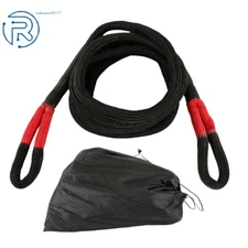 33900 LBS Heavy Duty Kinetic Energy Recovery Tow Rope W/Storage Bag 1" × 20'