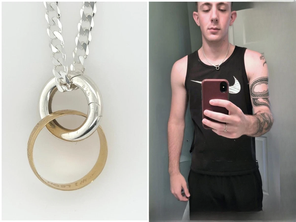 Men Ring Pendant Necklace | SHEIN ASIA