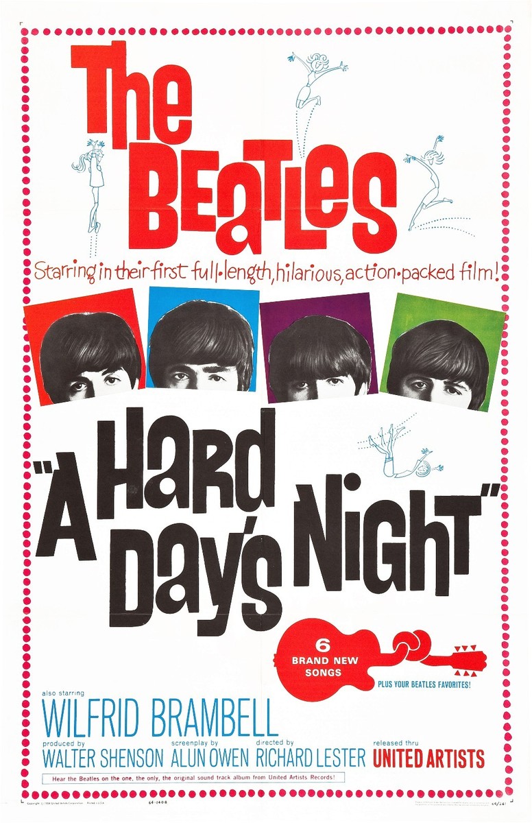 ビートルズポスター「A Hard Day's Night」 The Beatles poster - 11 x 17 inches - A Hard Day's Night