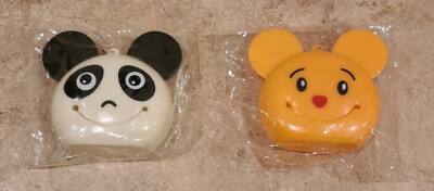 Cute Panda Bear Coin Purse Pouch Toy with Keychain, Great For Kids, New, 2 Pack