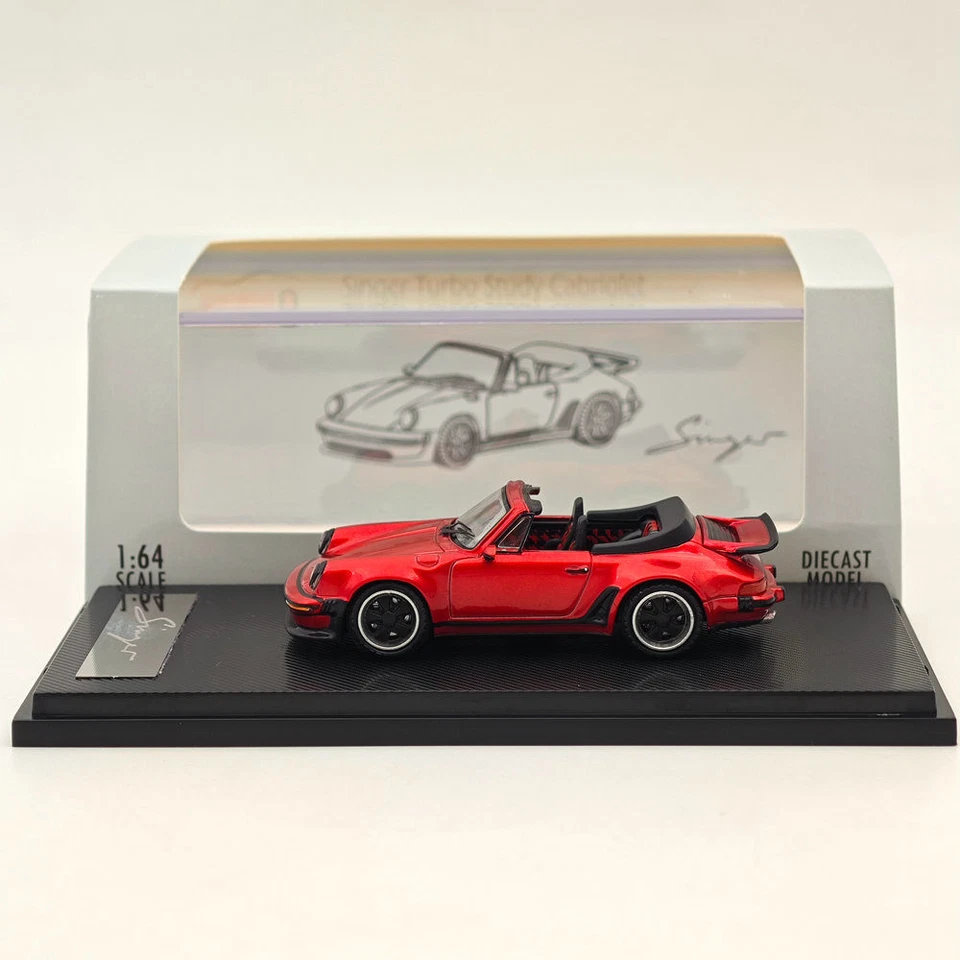 RHINO MODELO 1:64 Porsche 930 Singer Turbo Estudio Cabriolet Diecast Coche Juguetes Regalos Foto 2 de 4