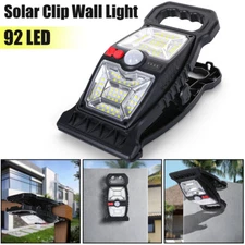 LED Solar Light Motion Sensor 3 Modes Flood Lamp Outdoor Garden Street Wall Lamp