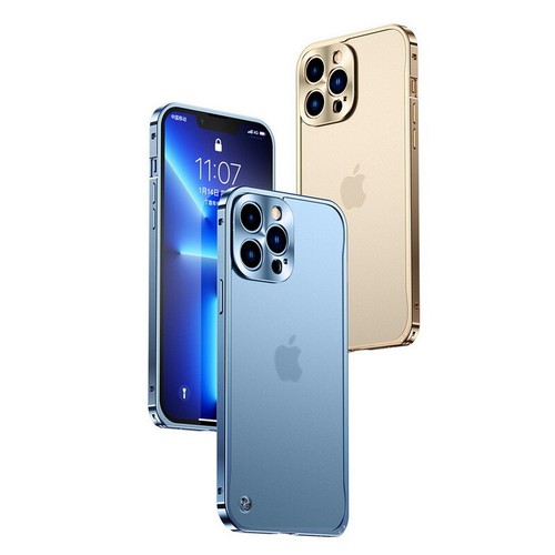 Etui na iPhone 15 14 16 Pro Max 13 12 Stop aluminium Metal Bumper Matowe etui - Zdjęcie 17 z 24