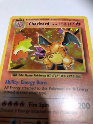 Pokemon EVOLUTIONS CHARIZARD 11/108 Holo Rare Black Star Card TCG