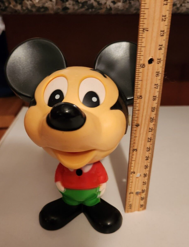 1976 Mickey Mouse/Mattel/DISNEY sprechendes Spielzeug 7 Zoll Chatter Kumpel/FUNKTIONIEREND