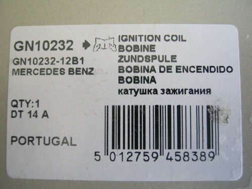 NEW OEM Delphi Genuine Ignition Coil GN10232 2008-12 Mercedes C63 AMG 6.3L-V8 - Picture 4 of 7