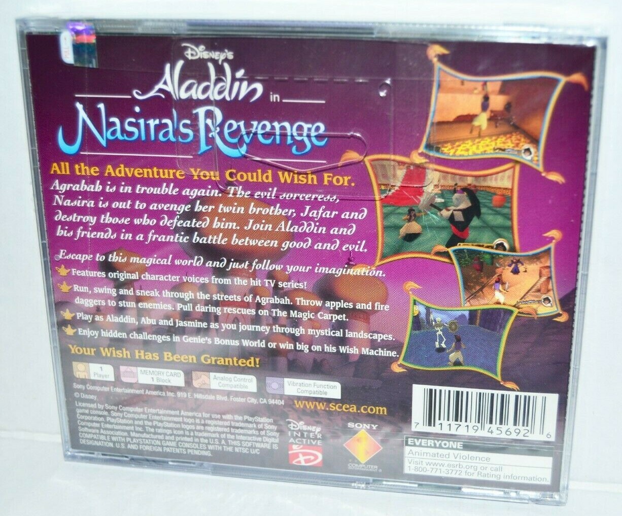 Disney's Aladdin in Nasira's Revenge (Sony PlayStation 1, 2001) for sale  online | eBay