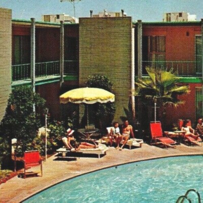 Chateau Apartment Tucson Arizona Postcard Mickey Prim Ray Manley 