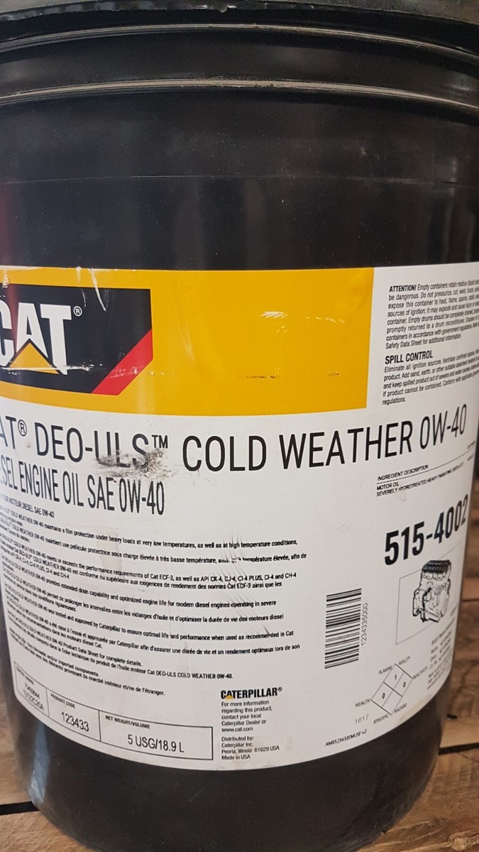 CATERPILLAR DIESEL ENGINE OIL 515-4002: CAT® DEO-ULS 0W-40 (5