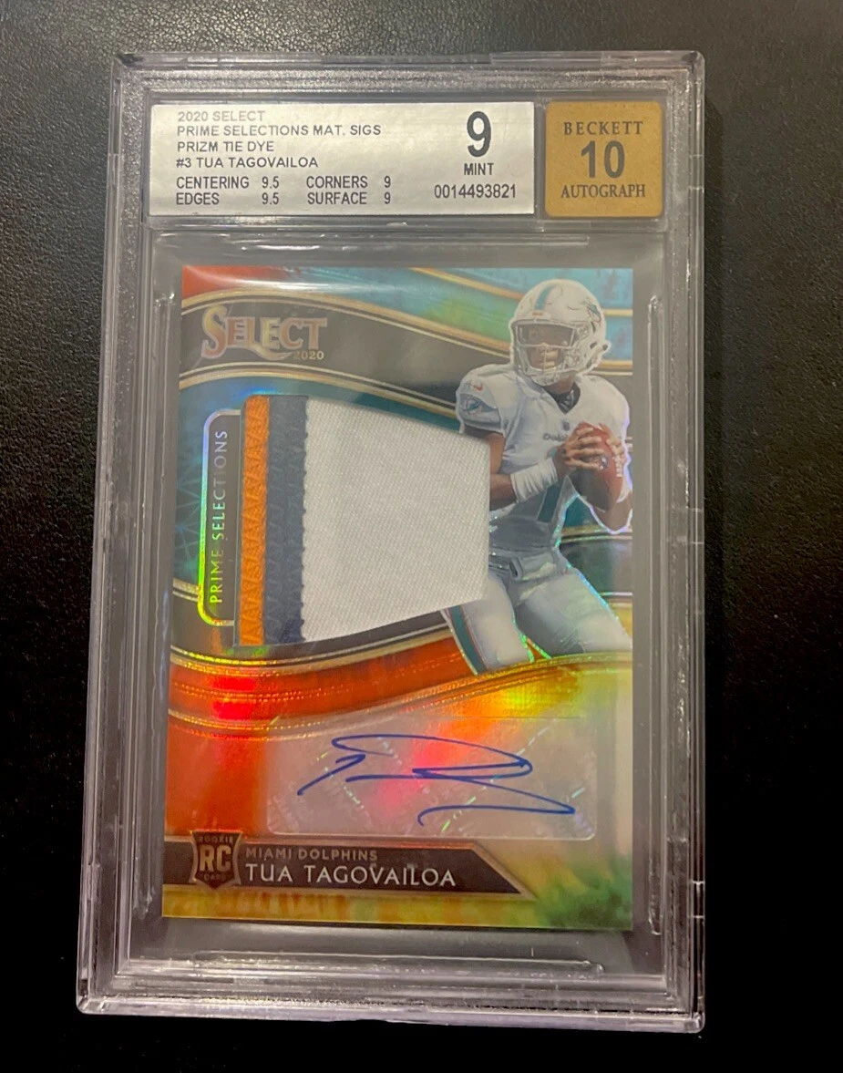 Tua Tagovailoa Panini Select Prime Selections Prizm Signatures #PSSTTA Tie-Dye